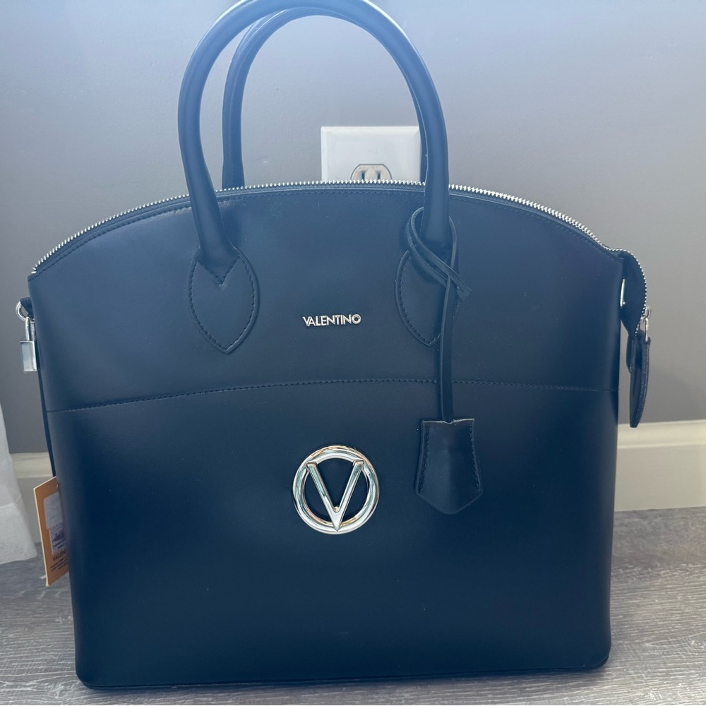 Valentino Black Satchel Bag